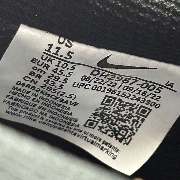 Nike Court Vision Low Next Nature Men's Sneaker Shoes Black Size 11.5 DH2987-005 - Picture 15 of 16